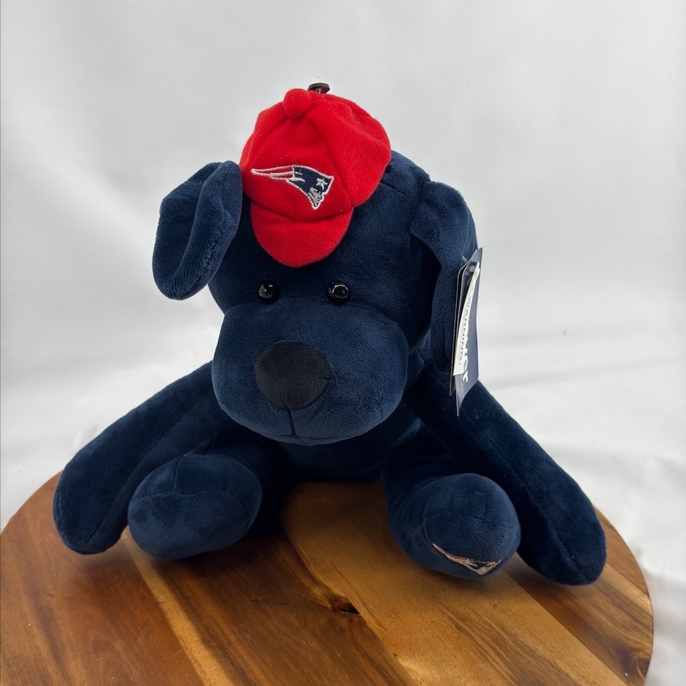 Forever Collectibles NFL Patriots Dog Navy Polyester Plush Toy Sports
